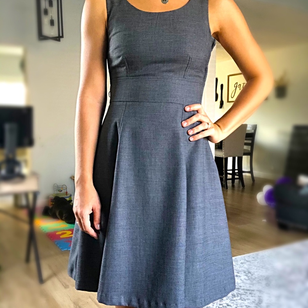 H&M Grey Skater Dress sz 4